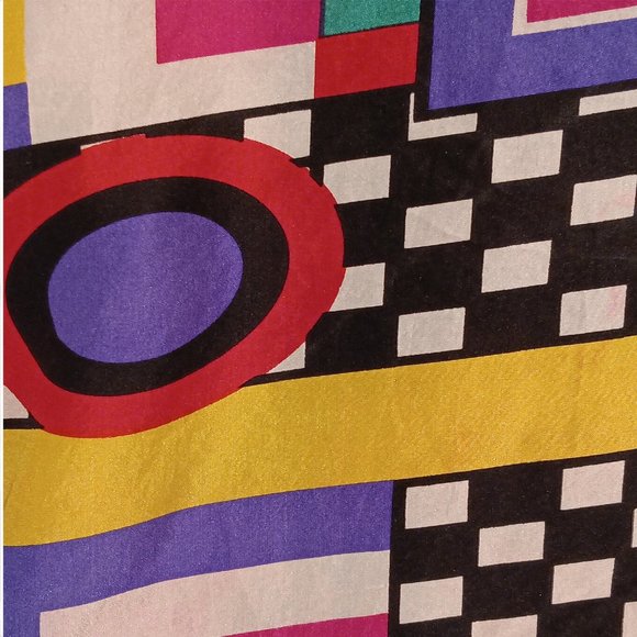 Mens Silk Vintage Guess by Georges Marciano Multi Color Size Medium - Picture 3 of 6